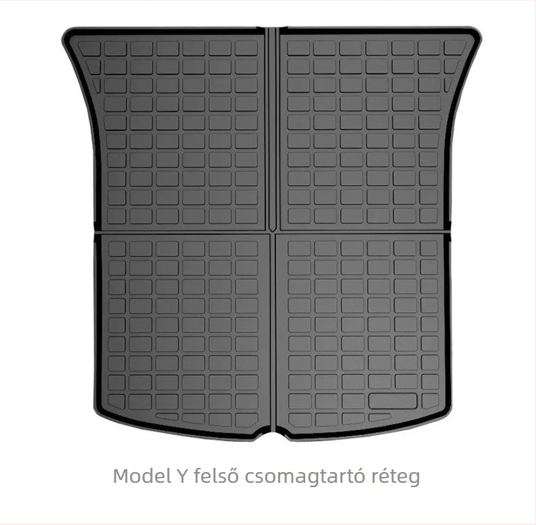 Tesla Model 3/Y csomagtartó és tároló mat – vízálló TPE, dupla réteg