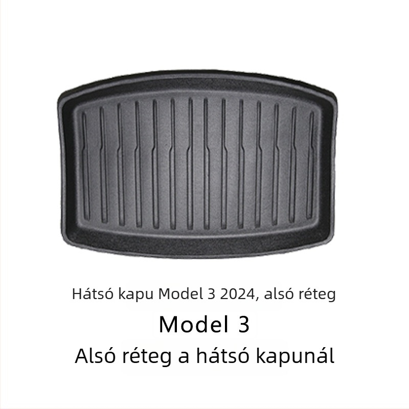Tesla Model 3/Y csomagtartó és tároló mat – vízálló TPE, dupla réteg