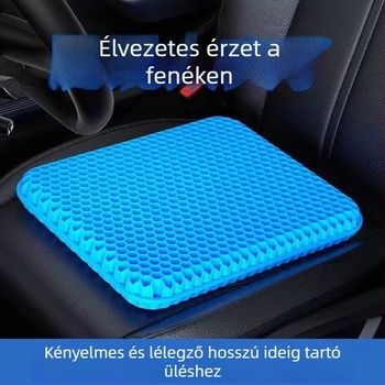 Gél hűtő párna hexagonális dizájnnal, autóüléshez, irodához vagy otthonhoz; PVC anyag, 500 g, töltet nélkül