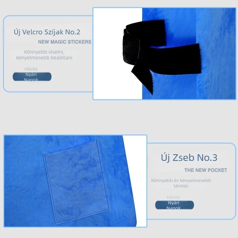 Hűtő mellény jégpárnával (Szövet: PVA; Töltőanyag: Víz; Súly: 270 g; Cél: hőguta megelőzése és hűtés)