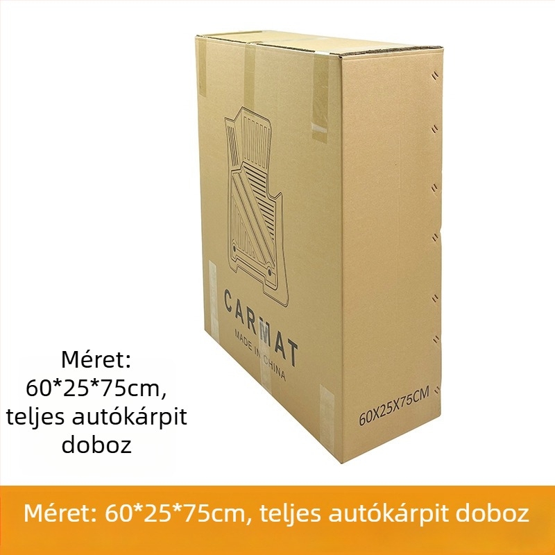 Autóalkatrész csomagolóanyagok készlet: lábtér- és csomagtartó szőnyegek, karton csomagoló dobozok, Kraft papírzsákok, buborékos tasakok — karton alapú, univerzális használat, testreszabható, Cenfun márka