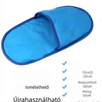 Gél papucs lábhoz jégcsomaggal – PVC anyag, gél töltet, dobozban 100 darab, súly 685 g