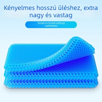 Hűtőpad géllel és méhsejt mintázattal, PVC anyag, irodai és autós használatra