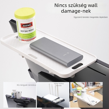 Set-Top Box, Monitor és Router tároló állvány – Többfunkciós, Hordozható, Forgatható, Mozgatható, Telepítés nélküli, 1 réteg; asztalhoz, hálószobához és nappalira