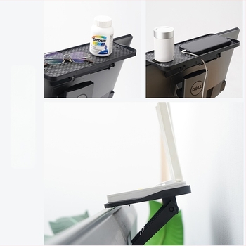 Set-Top Box, Monitor és Router tároló állvány – Többfunkciós, Hordozható, Forgatható, Mozgatható, Telepítés nélküli, 1 réteg; asztalhoz, hálószobához és nappalira