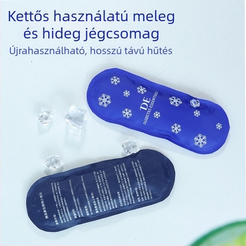 Mini gél jég párna az arcra, homlokra és térdre — újrahasználható hűtő-melegítő kompresszió, poliészter anyag, CMC töltet, 100 g, termék kód BD100-230907, testreszabható
