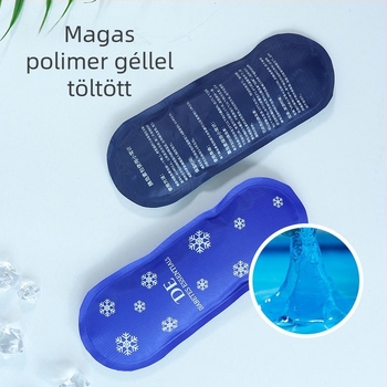 Mini gél jég párna az arcra, homlokra és térdre — újrahasználható hűtő-melegítő kompresszió, poliészter anyag, CMC töltet, 100 g, termék kód BD100-230907, testreszabható