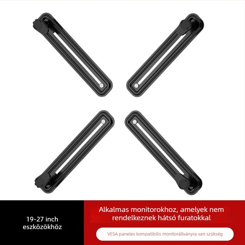 Forgó monitorállvány WK003, hideg-hengerelt acél, 5 kg, VESA hátsó adapter