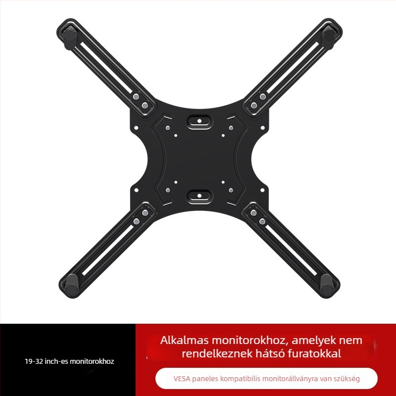 Forgó monitorállvány WK003, hideg-hengerelt acél, 5 kg, VESA hátsó adapter