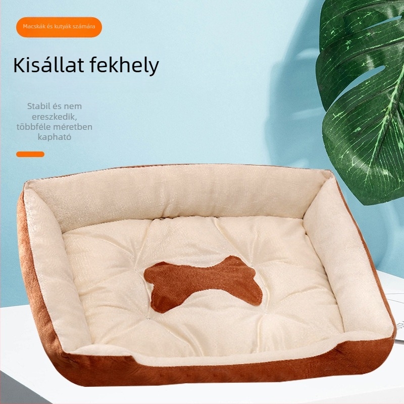 Mindhárom évszakban használható kopásálló kisállat-ágy macskáknak és kutyáknak — Méretek: kicsi, közepes, nagy