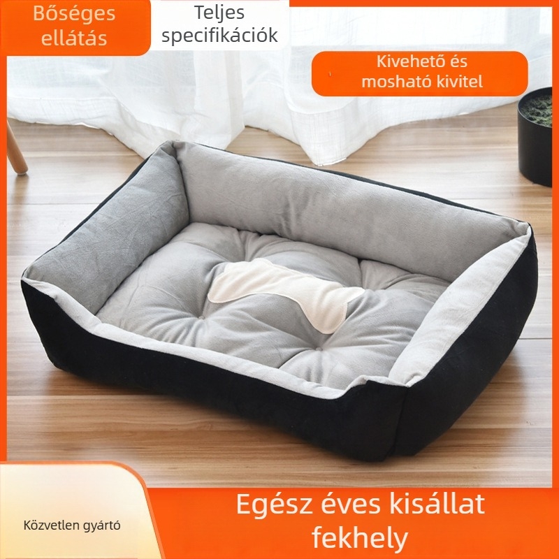 Mindhárom évszakban használható kopásálló kisállat-ágy macskáknak és kutyáknak — Méretek: kicsi, közepes, nagy