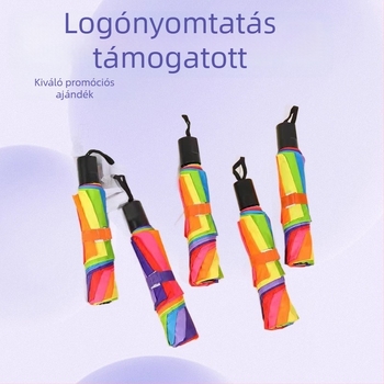 Kézi működtetésű esernyő 8 acél bordával, vasból készült tengellyel, ütésálló vászonnal, logó testreszabás