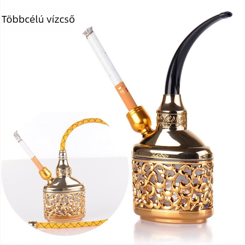 Fém Hookah cső többszűrős szájrész, újrahasználható, logó nyomtatás elérhető
