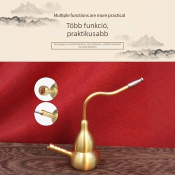Rézből készült hookah, tök alakú – hordozható, kettős funkciójú cső vízszűrővel