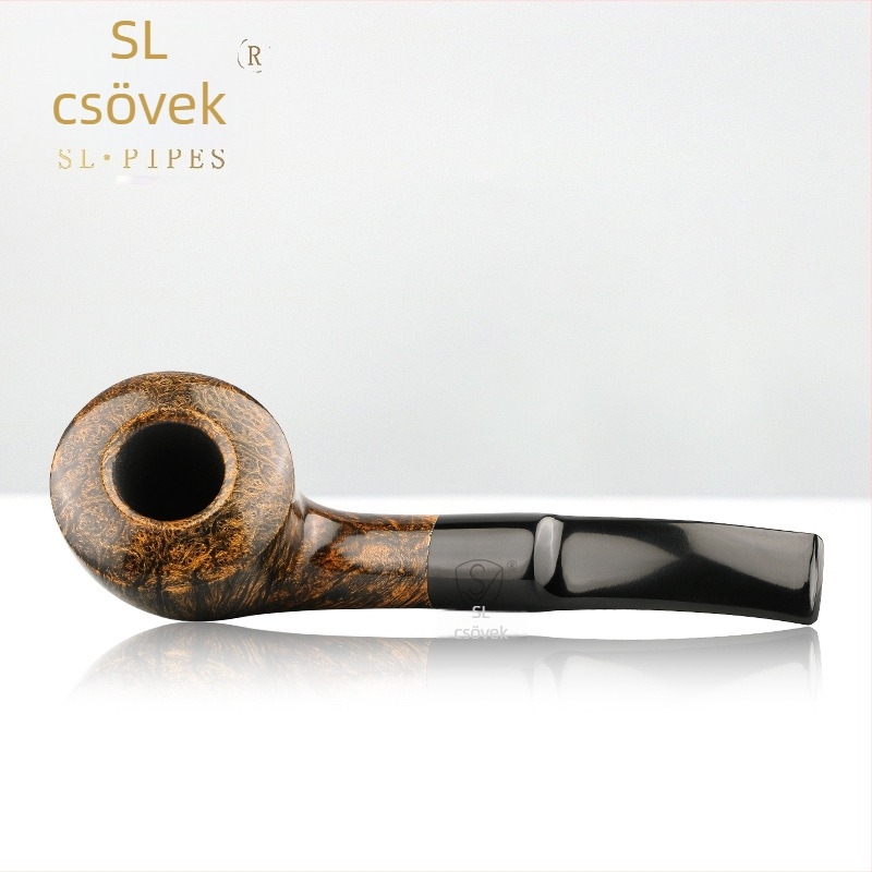 Shaolan pipája, briarfa, modell LW00346-1, Modern Minimalist stílus, testreszabható logónyomtatás