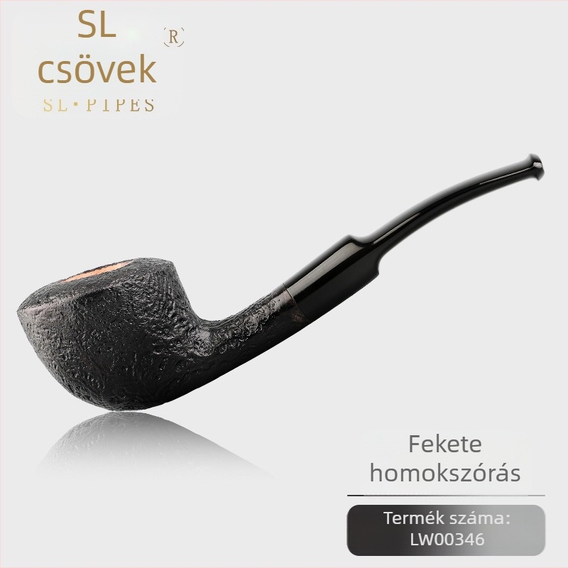 Shaolan pipája, briarfa, modell LW00346-1, Modern Minimalist stílus, testreszabható logónyomtatás