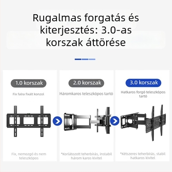 Chuanghao TV forgó fali konzol, univerzális teleszkópos, mechanikus vezérléssel, modell Lb-440