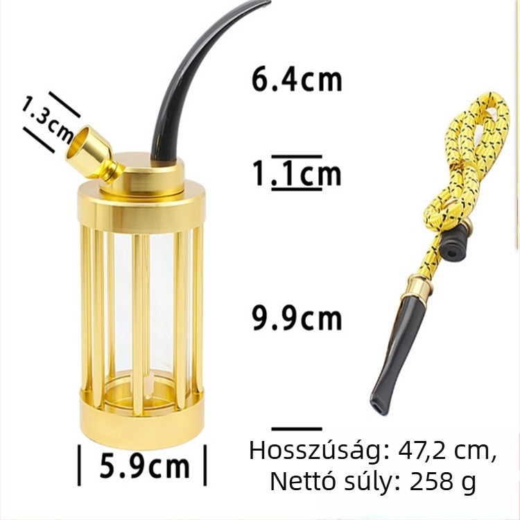 Sanda SD7303 Vízszűrős cső, kettős használat, fém