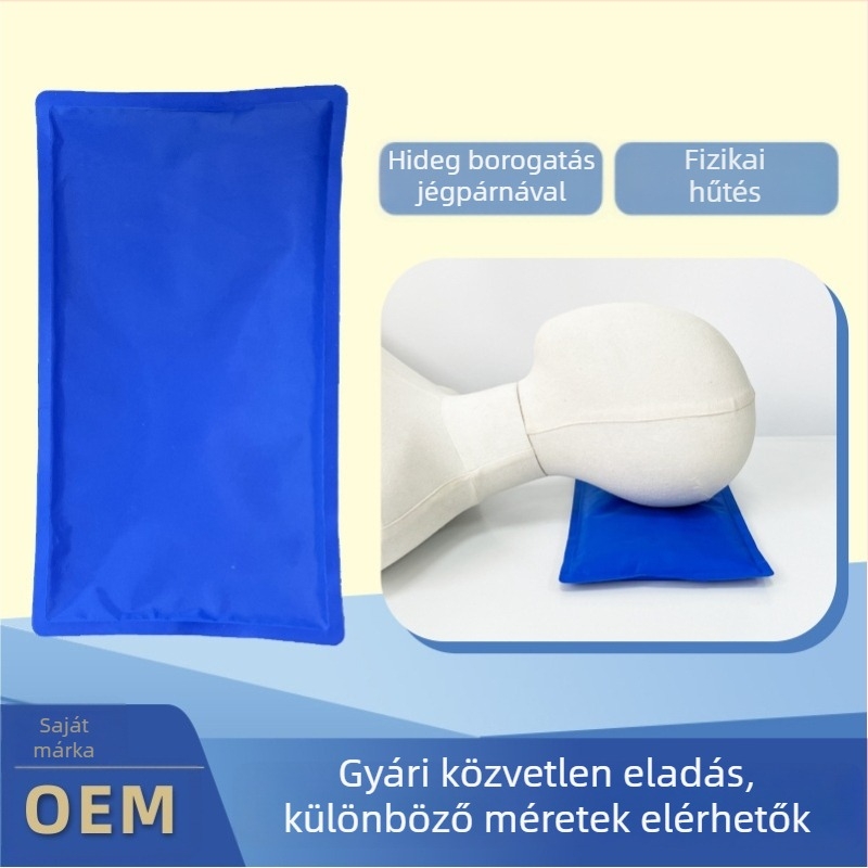 Jégpárna hűtőgél töltéssel, bevonatos szövetfelület, hosszú hűtési idő, újra használható