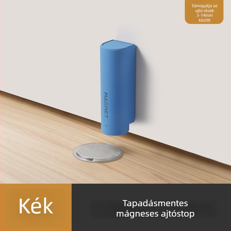 Mágneses ajtóstop padlóra – padlószívás, modell Lipstick floor absorber, kézi működtetés, modern minimalista stílus