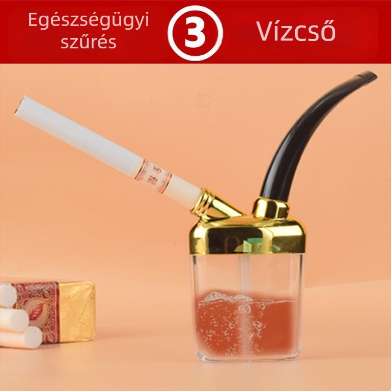 Egyszer használatos vízipipaszűrő tasak logóval testreszabható — műanyag, 500 darabos csomag, márka Five Strokes
