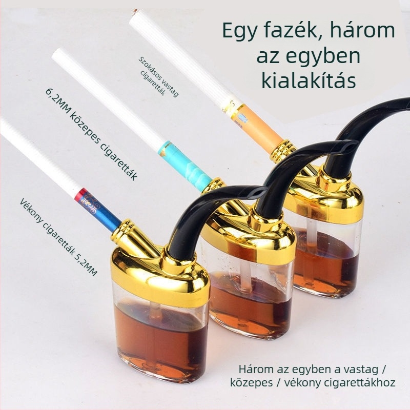 Egyszer használatos vízipipaszűrő tasak logóval testreszabható — műanyag, 500 darabos csomag, márka Five Strokes