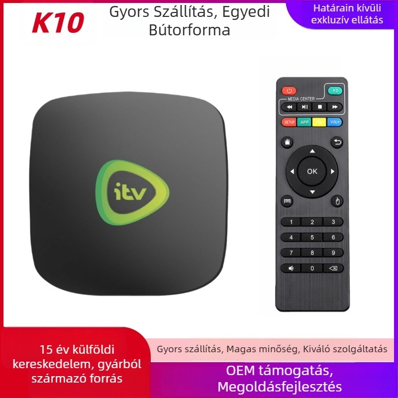 Androidos set-top box, S905, 1GB RAM, 8/16GB ROM, 4K kimenet