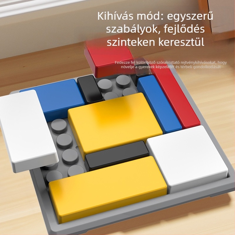 Qilong Gyerekeknek Szóló Logikai Blokk Puzzle — Műanyag, Lapos Paneles Játék, Szellemi Fejlődés, 4–6 Évesek