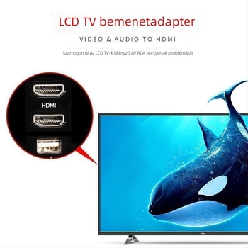 AV to HDMI konverter, 1080p felbontás, Típus: konverter