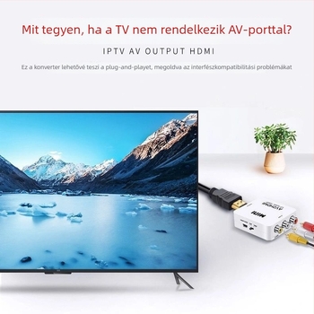 AV to HDMI konverter, 1080p felbontás, Típus: konverter