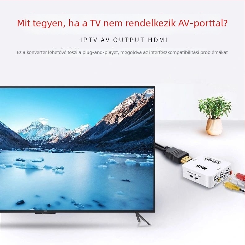 AV to HDMI konverter, 1080p felbontás, Típus: konverter