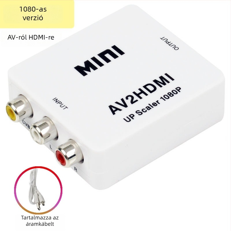 AV to HDMI konverter, 1080p felbontás, Típus: konverter