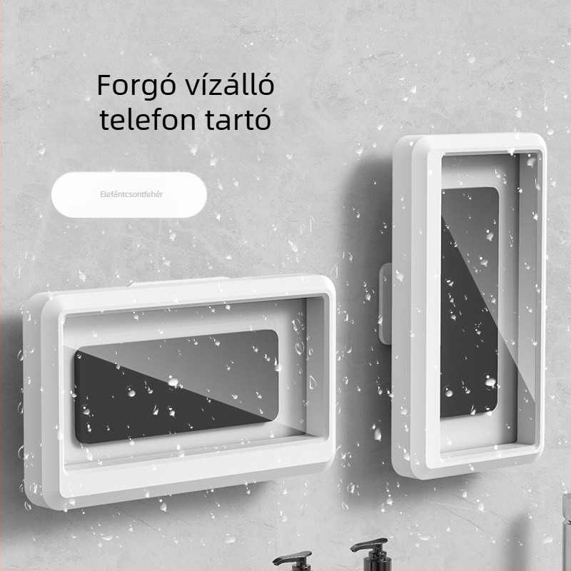 Fürdőszobai telefon tartó, műanyag, antivibrációs, aromaterápiás spray, általános stílus