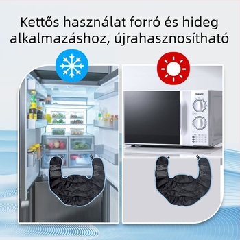 Jégpárna puha zselével töltve forró- és hideg terápiához, nejlon anyag, univerzális használat