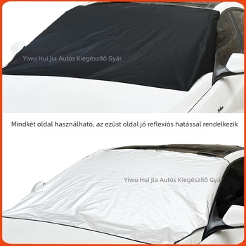 Univerzális autó hátsó szélvédő hóvédő, mágneses rögzítés, minimalistista csíkos kialakítás, 100 g