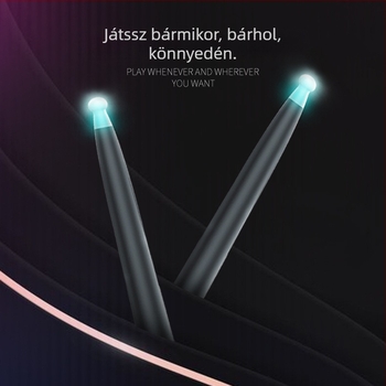 Air Knock JMS-ALL elektronikus dobkészlet, hordozható, 5-darabos dobkészlet gyerekeknek