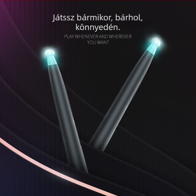 Air Knock JMS-ALL elektronikus dobkészlet, hordozható, 5-darabos dobkészlet gyerekeknek