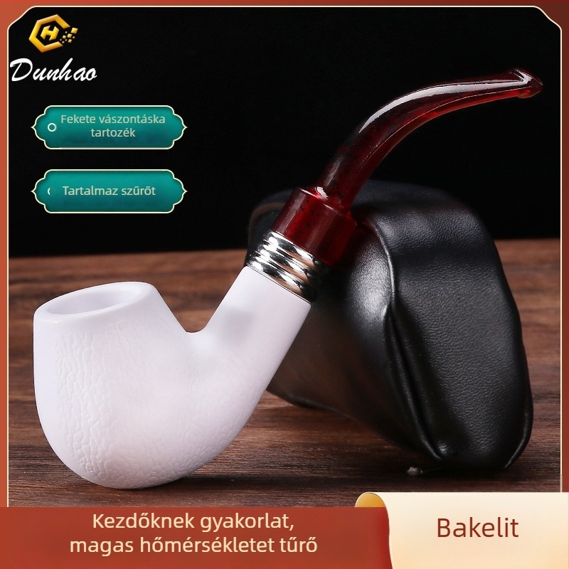 Gyanta pipa logónyomtatással, testreszabható, 80 g, stílus: könnyed, minimalist, könnyű luxus
