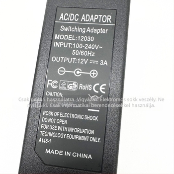 12V 3A/4A/5A tápegység LCD kijelzőkhöz, monitorokhoz, set-top boxokhoz és megfigyelő rendszerekhez