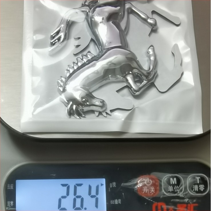 3D metall autóembléma matrica – cinkötvözet, öntapadó hátoldal, karikatúra minta