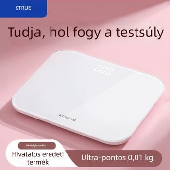 Thousand Sure S450 Digitális testzsírs mérleg, 0,5–180 kg tartomány, edzett üveg, LCD kijelző, újratölthető elem
