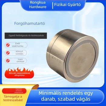 304 rozsdamentes acél forgó hamutál fedővel, irodai felhasználásra, logónyomtatás és testreszabás elérhető