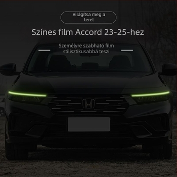 Honda Accord 2023-2025 fényszóró színváltó fólia, nappali menetfény dekoratív matrica.