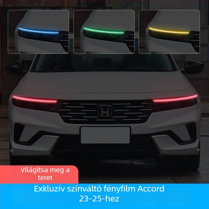 Honda Accord 2023-2025 fényszóró színváltó fólia, nappali menetfény dekoratív matrica.