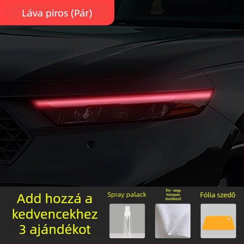 Honda Accord 2023-2025 fényszóró színváltó fólia, nappali menetfény dekoratív matrica.
