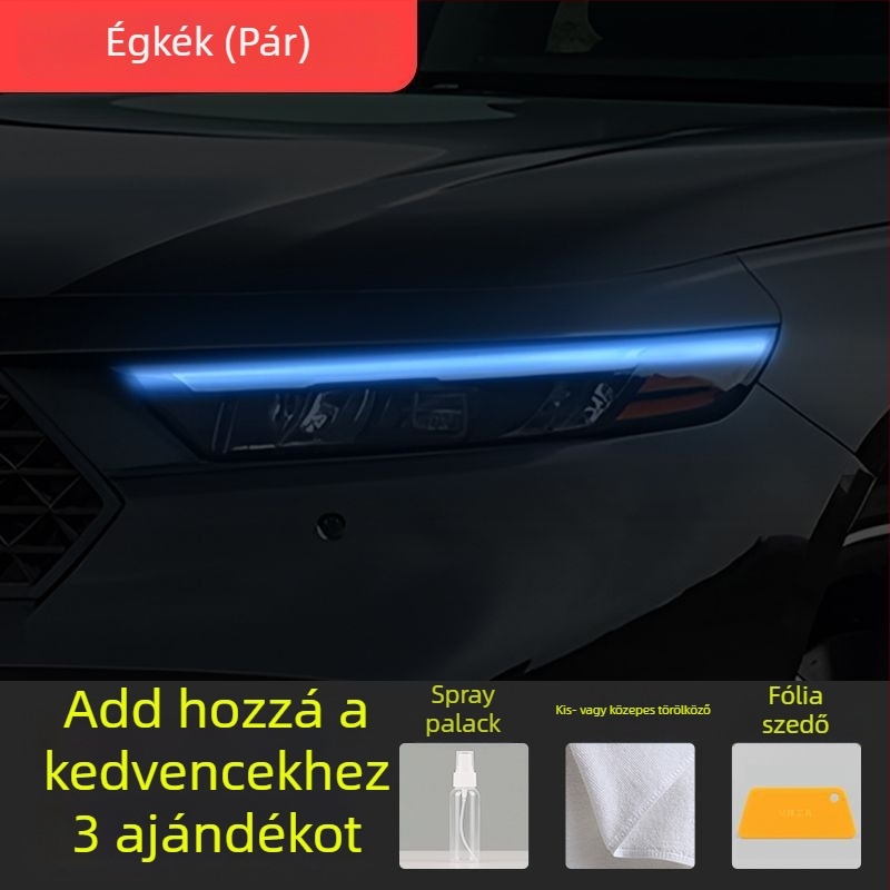 Honda Accord 2023-2025 fényszóró színváltó fólia, nappali menetfény dekoratív matrica.