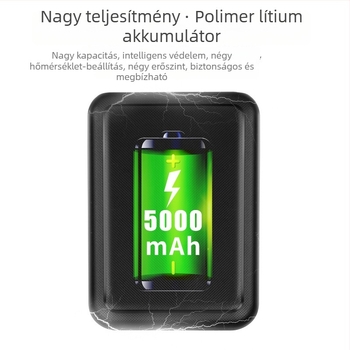 Uniszex USB-s melegítő papucsok újratölthető talpbetétekkel, mosható, velúr felsőrész