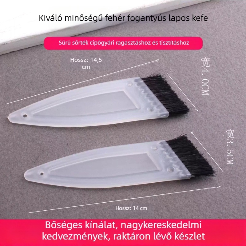 Sík ecset ragasztó felhordásához a cipőgyártásban; ipari sor ecset a táskák gyártásához; ragasztó ecset, cipő ecset, ferde ecset, tisztító ecset