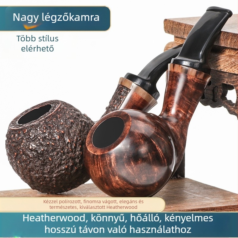Heatherwood pipája görbült, hordozható alma alakú tál – modern minimalista stílus, újrahasználható, doboz 500