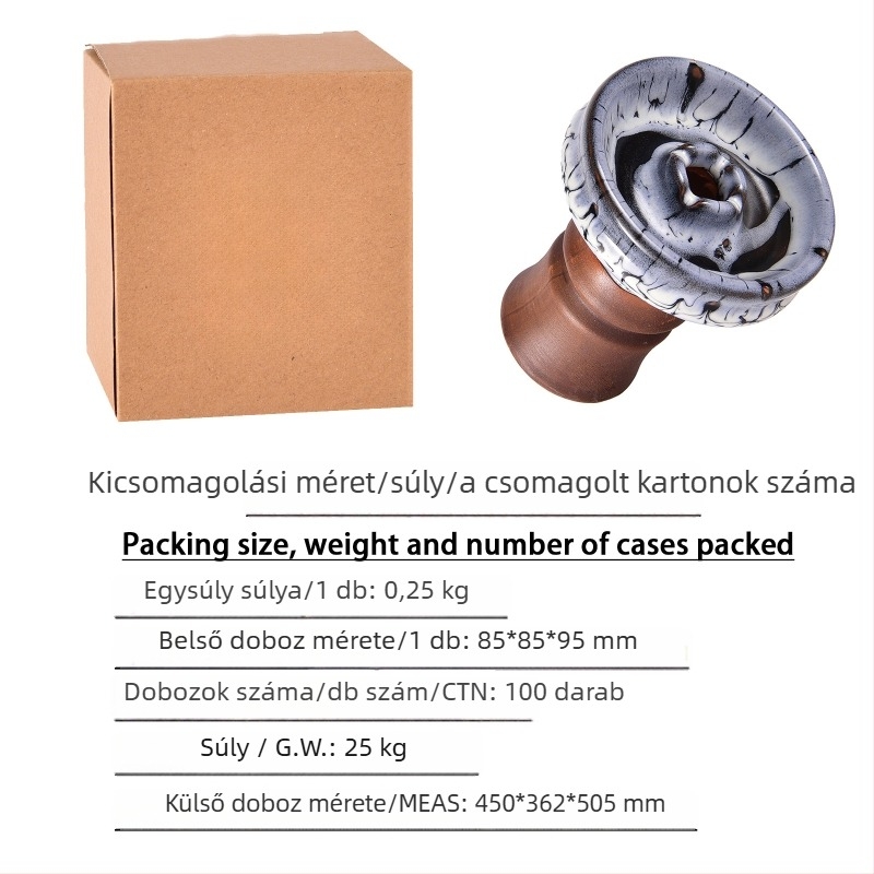 Pipe - Kerámia hookah tál - Dadun, kód 20240923, doboz 100, logó nyomtatás elérhető, testreszabás elérhető